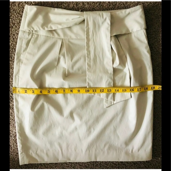 Banana Republic Mini Skirt Sz 4 Bow waist Pockets - Picture 5 of 9